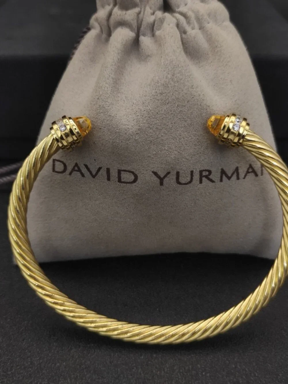 😙David Yurman😙 5MM Yellow Diamond bracelet